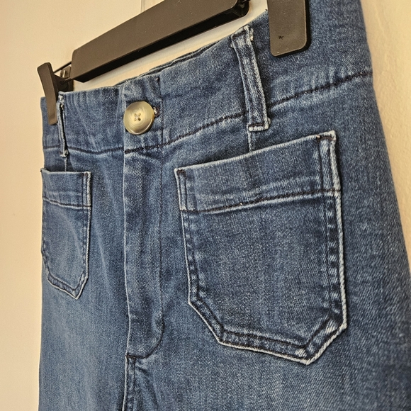 Anthropologie Blue Wide Leg Jeans - Picture 6 of 13